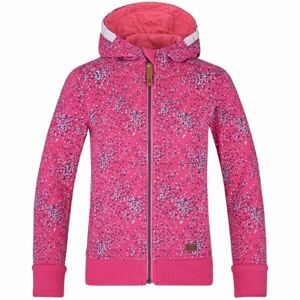 Loap DIXANA rózsaszín 122-128 - Gyerek cipzáras pulóver