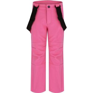Loap LOVELO Gyerek softshell nadrág, rózsaszín, méret 112-116