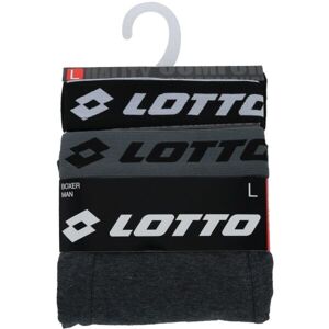 Lotto AUGUSTUS 2PACK Férfi bokszeralsó, fekete, méret S