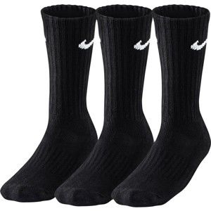Nike 3PPK VALUE COTTON CREW Sportzokni, fekete, méret 34-38