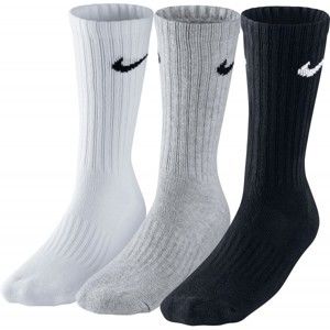 Nike 3PPK VALUE COTTON CREW Sportzokni, fekete, méret 42-46