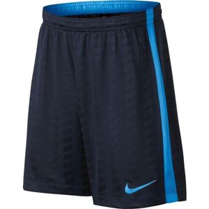Nike ACADEMY SHORT JAQ K kék S - Fiús futball rövidnadrág