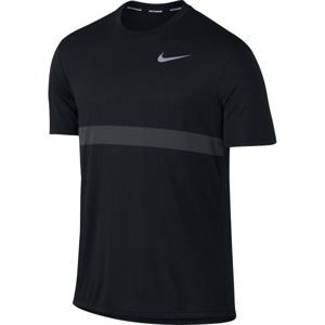 Nike RELAY TOP SS fekete M - Férfi póló futáshoz