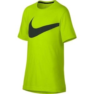 Nike BREATHE TOP SS HYPER GFX zöld XS - Fiú edzőpóló