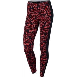 Nike NSW LGGNG CLUB PRNT piros S - Női legging