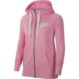 Nike NSW GYM VNTG HOODIE FZ rózsaszín L - Női sportfelső