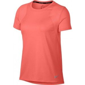 Nike RUN TOP SS rózsaszín L - Női póló futáshoz