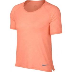 Nike MILER TOP BREATHE rózsaszín S - Női póló sportoláshoz