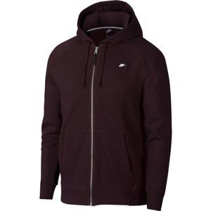 Nike NSW OPTIC HOODIE FZ borszínű XL - Férfi  pulóver