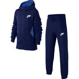 Nike NSW TRK SUIT BF CORE kék S - Fiú melegítő szett