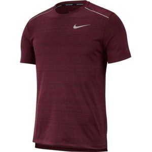 Nike NK DRY MILER TOP SS piros M - Férfi póló futáshoz