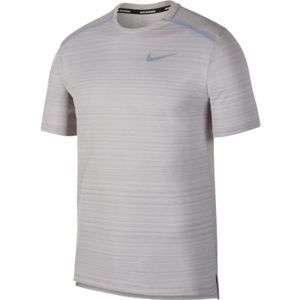 Nike NK DRY MILER TOP SS szürke XL - Férfi póló futáshoz