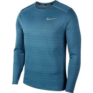 Nike DRY MILER TOP LS M Férfi futópóló, kék, méret L