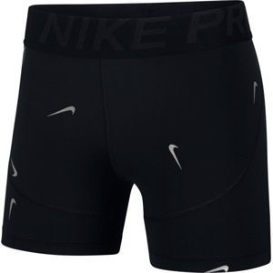 Nike NP AOP MTLC SWSH SHORT 5IN fekete XL - Női rövidnadrág sportoláshoz