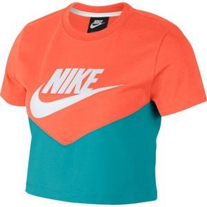 Nike NSW HRTG TOP SS narancssárga M - Női póló