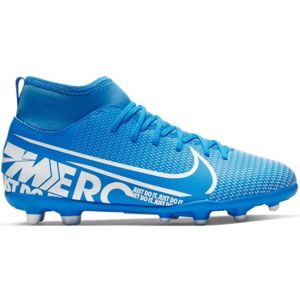 Nike JR SUPERFLY 7 CLUB FG/MG kék 6 - Fiú futballcipő