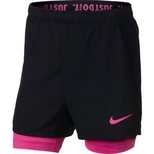 Nike DRY 2IN1 SHORT fekete L - Lány rövidnadrág