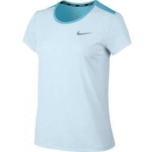 Nike BRTHE RAPID TOP SS kék L - Női sportfelső