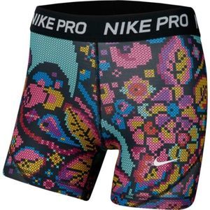 Nike NP BOY SHORT PRINT FEMME fekete M - Lány rövidnadrág