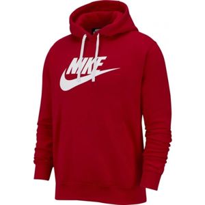 Nike NSW CLUB HOODIE PO BB GX M Férfi pulóver, piros, méret M