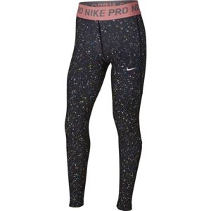 Nike NP WM TGHT PRINT WZ G Legging lányoknak, sötétszürke,rózsaszín,fehér, méret
