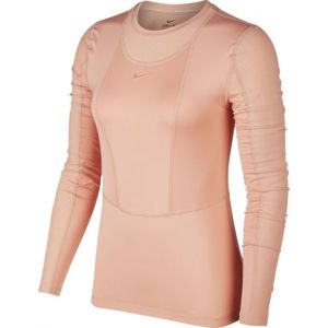 Nike NP PWARM HOLLYWOOD TOP W narancssárga XL - Hosszú ujjú női póló
