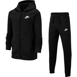 Nike NSW TRK SUIT CORE BF B Lány melegítő szett, fekete, méret L