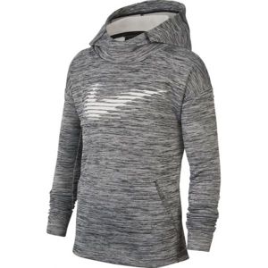 Nike THERMA GFX PO HOODIE B szürke XL - Fiú pulóver edzésre