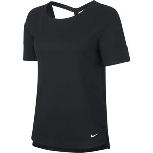 Nike DRY SS TOP ELASTIKA W fekete XS - Női póló