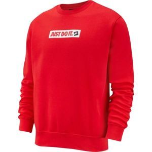 Nike NSW JDI CRW FLC BSTR piros XL - Férfi pulóver