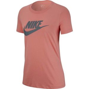 Nike NSW TEE ESSNTL ICON FUTURA narancssárga S - Női póló