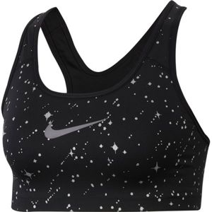 Nike SWOOSH BRA SPRKL PRT Sportmelltartó, fekete,szürke, méret