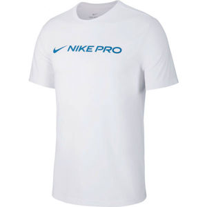 Nike DRY TEE NIKE PRO M Férfi póló edzéshez, fehér, méret XXL