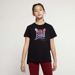 Nike NSW TEE DPTL SUPER GIRL WILD fekete M - Lány póló