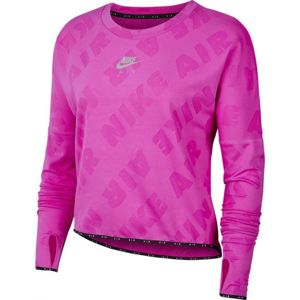 Nike AIR MIDLAYER CREW W rózsaszín S - Női futópóló