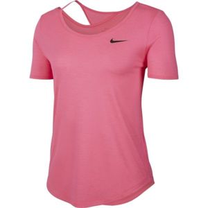 Nike TOP SS RUNWAY W rózsaszín XS - Női futópóló