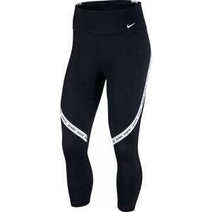 Nike ONE TGHT CROP NVLTY W fekete XS - Női legging