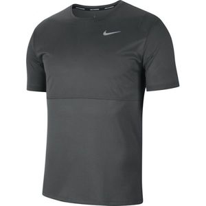 Nike BREATHE RUN TOP SS M Férfi futópóló, sötétszürke, méret XL