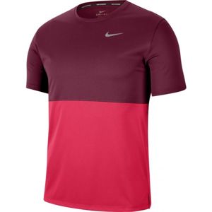 Nike BREATHE RUN TOP SS M borszínű XL - Férfi futópóló
