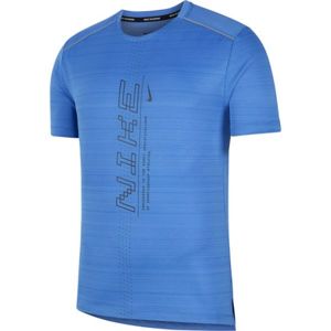 Nike DRY MILER SS PO GX FF M kék L - Férfi futópóló