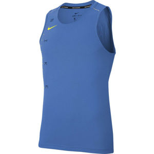 Nike DRY MILER TANK TECH GX FF M kék XL - Férfi ujjatlan felső futáshoz