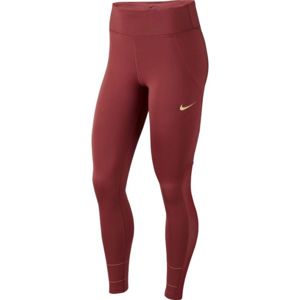 Nike FAST TGHT GLAM DUNK W bordó XL - Női legging