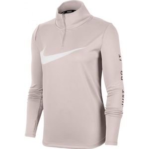 Nike MIDLAYER QZ SWSH RUN W rózsaszín XS - Női futópóló