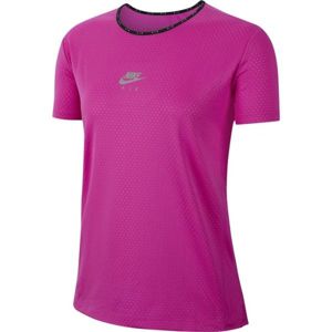 Nike AIR TOP SS W rózsaszín S - Női futópóló