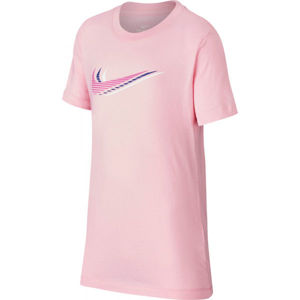 Nike NSW TEE TRIPLE SWOOSH U rózsaszín M - Gyerek póló