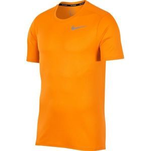 Nike DRI FIT BREATHE RUN TOP SS narancssárga L - Férfi futópóló