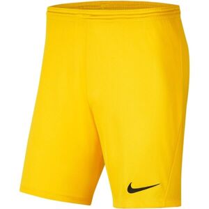 Nike DRI-FIT PARK III Férfi futball rövidnadrág, sárga, veľkosť XL