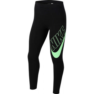 Nike NSW FAVORITES GX LEGGING G Lány legging, fekete, veľkosť S