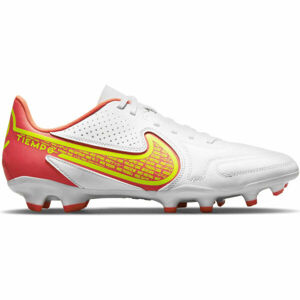 Nike TIEMPO LEGEND 9 CLUB FG/MG Férfi futballcipő, fehér,rózsaszín,sárga, méret 42.5
