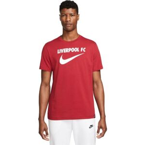Nike LFC M NK SWOOSH TEE Férfi póló, piros, méret S